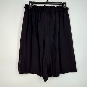 Casien Swinger Womens Medium Vintage Pull-On Shorts Black Paper Bag High Waisted